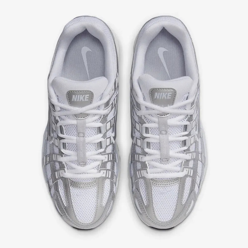 Nike P-6000 White Blue Tint Sail Metallic Silver