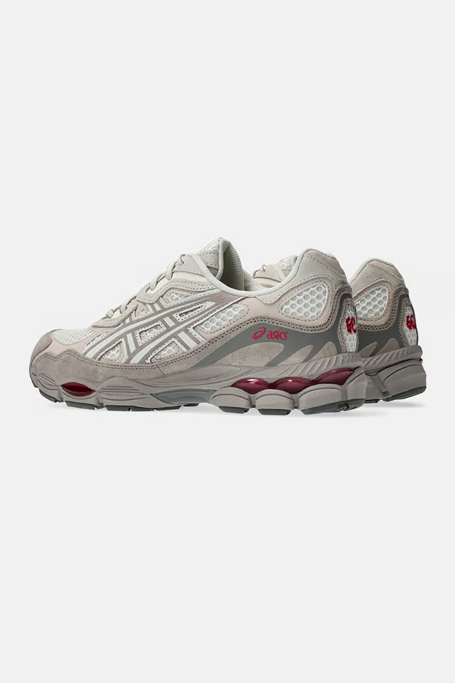 GEL-NYC - Cinza com Vermelho Vibrante