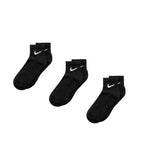 Meias Nike Everyday Cushioned Ankle Socks 3 Pares Preto