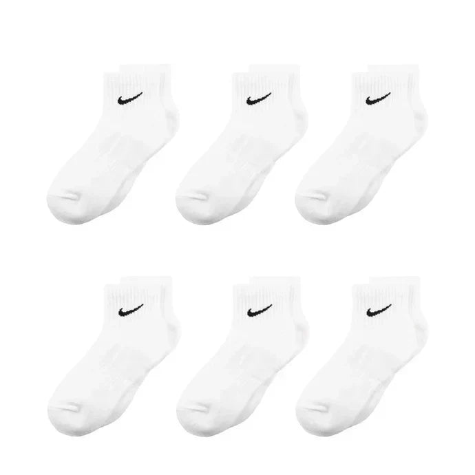 Meias Nike Everyday Cushioned Ankle Socks 6 Pares Branco