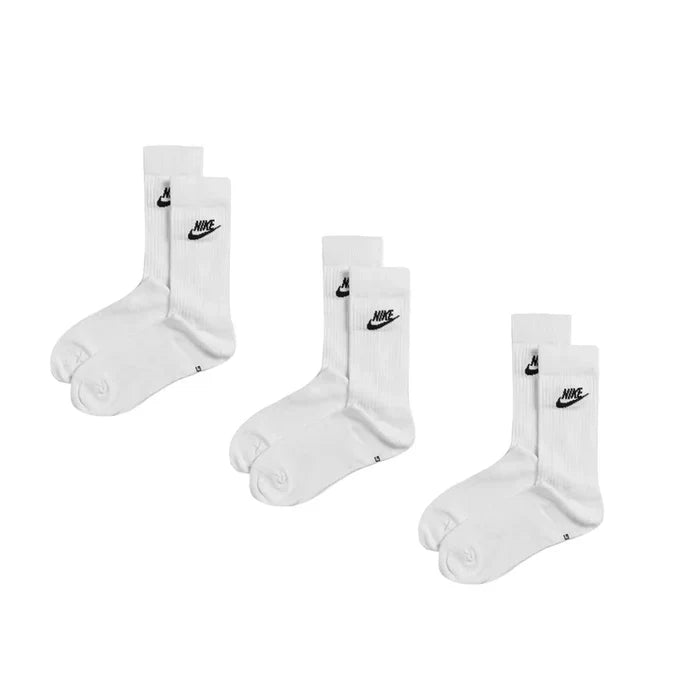 Meias Nike Everyday Essential Crew Socks 3 Pares Branco