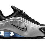 Nike Shox R4 Metallic Silver Black Racer Blue