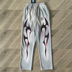 Calça Hellstar Grey Future Flame Sweatpants