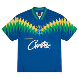 Camiseta Corteiz Futebol Brasil Azul