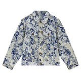 Pronta Entrega - Jaqueta Louis Vuitton Distressed Floral Denim