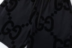 Bermuda Moletom Gucci GG Logo Preto
