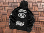 Moletom Supreme Football Zip Up Hooded Black