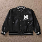 Jaqueta Amiri MA Hollywood bomber Leather Black