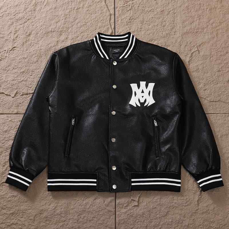 Jaqueta Amiri MA Hollywood bomber Leather Black