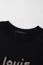 Camiseta Louis Vuitton Bead-Embroidered