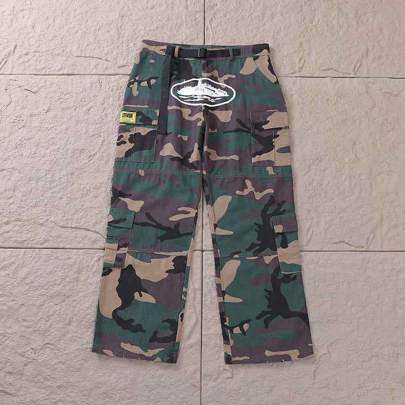Pronta Entrega - Calça Corteiz Cargo Camuflada
