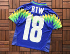 Camiseta Corteiz Futebol Brasil Azul