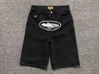 Shorts Corteiz Alcatraz Denim Washed Black