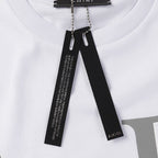 Camiseta Amiri Staggered Chrome Branca
