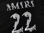 Camiseta Amiri 22 Logo-Print White Black