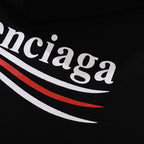 Moletom Balenciaga Political Campaign Fit Black