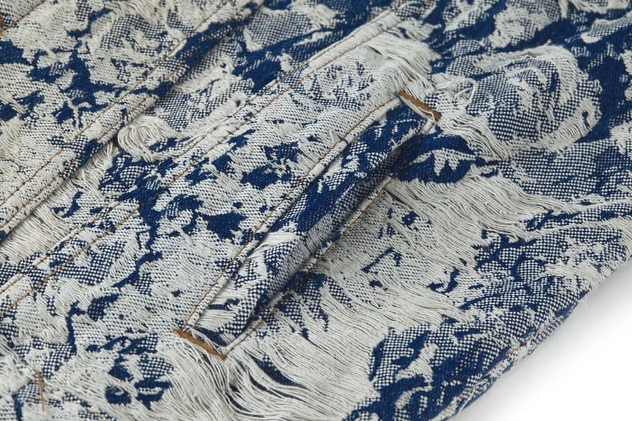 Pronta Entrega - Jaqueta Louis Vuitton Distressed Floral Denim