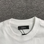 Camiseta Amiri Bar Logo Branca/Azul