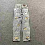 Calça Hellstar Torn Jeans Logo