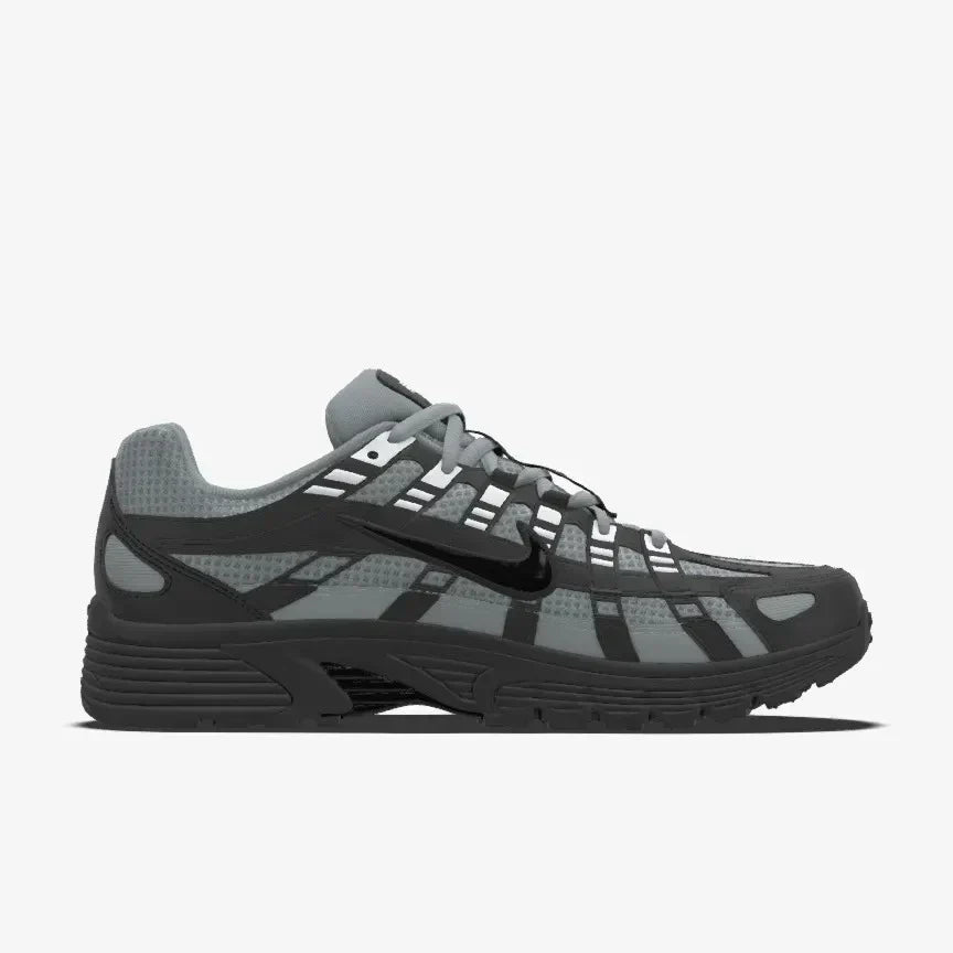 P-6000 Unisex - Cinza com–Preto Black